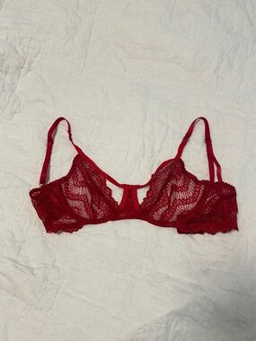 Red Lace Lonely Lingerie Bra